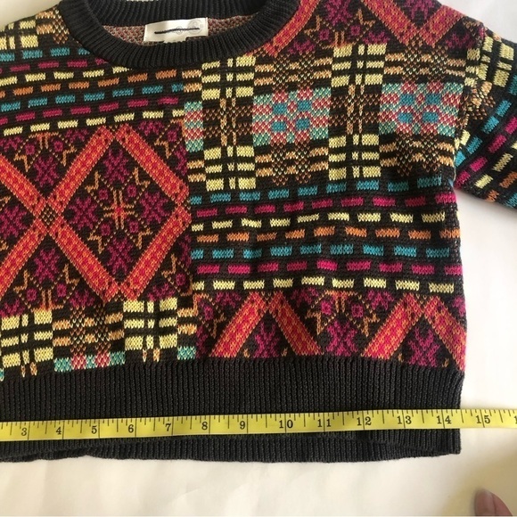 Treasure & Bond Kids' Cotton Patchwork Knit Sweater Size S 7/8 - Picture 9 of 9